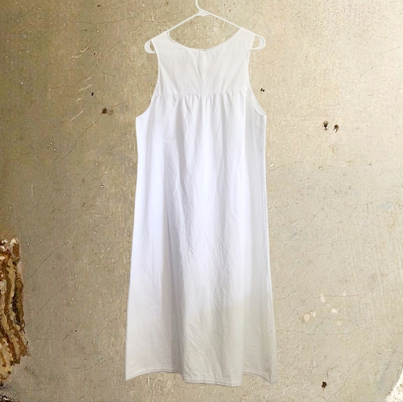 Bridgerton Inspired White Cotton Nightgown - Picture 4 of 5